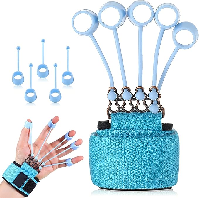 QCLUEU Entraîneur de force à la main, 3 niveaux de résistance