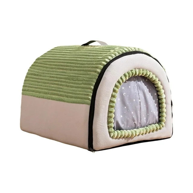 Maison d'hiver fermée pour animaux de compagnie