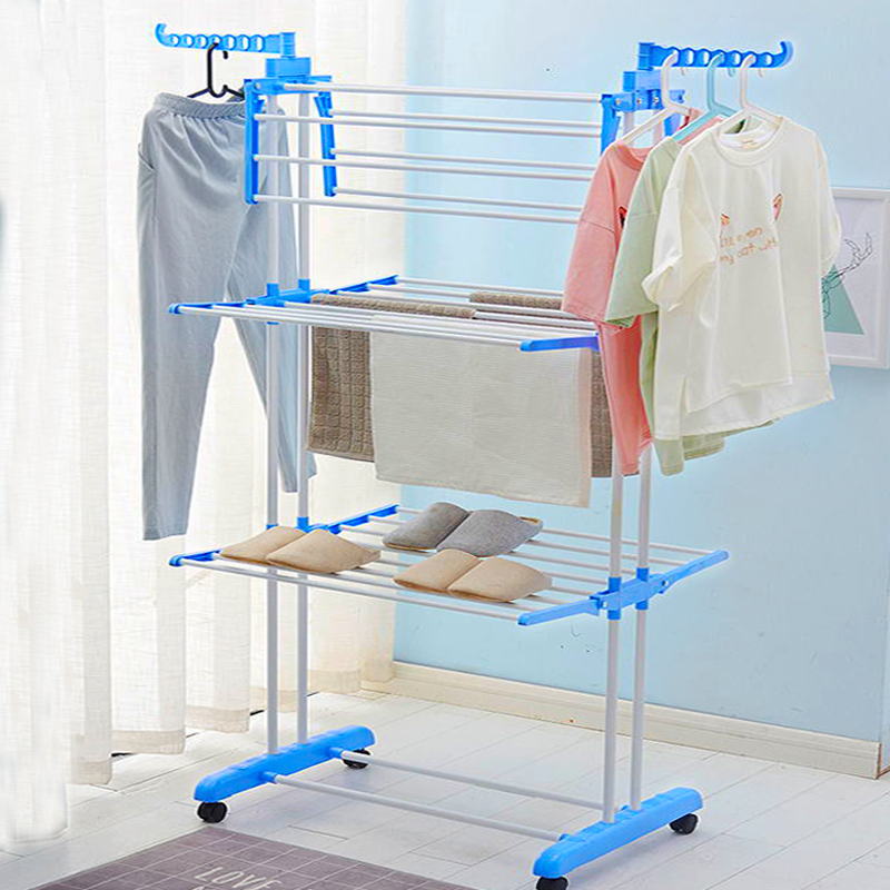 Séchoir à Linge Pliant en Métal