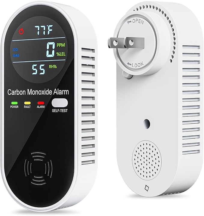 جهاز إنذار ومراقبة غاز طبيعي يعمل بالكهرباء