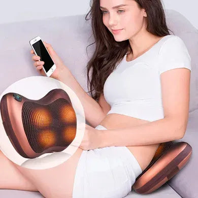 وسادة تدليك شياتسو مع العلاج بالألوان - السيارة والمنزل