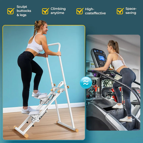 Stepper pour salle de sport à domicile, appareil d'exercice cardio pliable et vertical