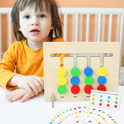 لوحة ألغاز خشبية متطابقة بأربعة ألوان