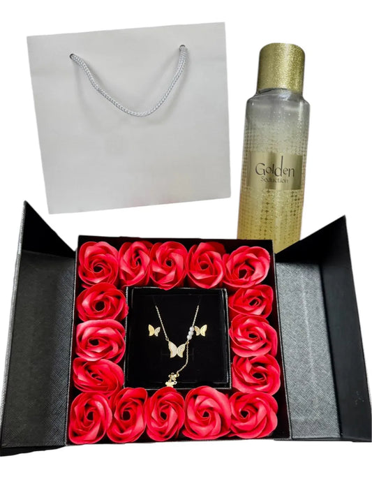 Cadeau de fleurs roses pour femme