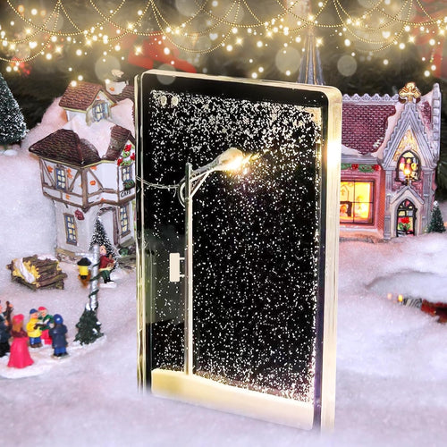 مصباح ليلي لمشهد ثلجي