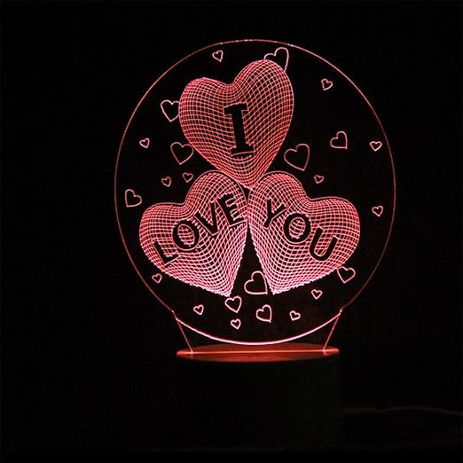 مصباح مكتبي ثلاثي الأبعاد بتقنية LED