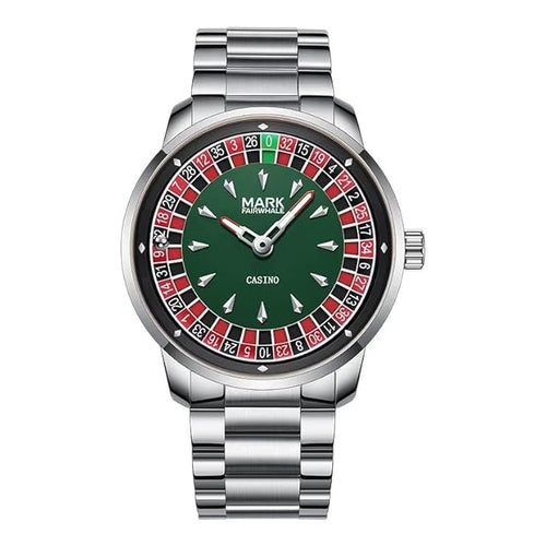 Montre homme à cadran roulette de casino