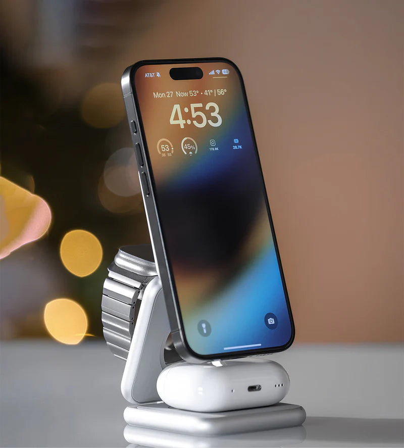 شاحن الهاتف المغناطيسي اللاسلكي 3 في 1