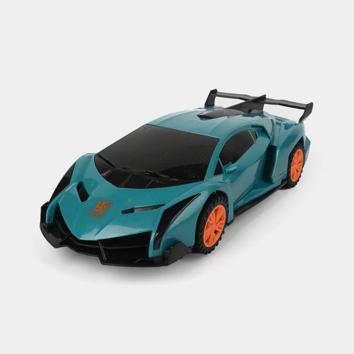 لعبة سيارة سباق تدور 360 درجة مع أضواء وأصوات